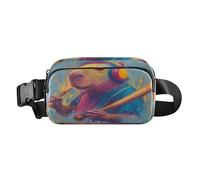 Marsupio colorato Capybaras Pop Art Fashion Marsupio per uomo e donna borsa a tracolla impermeabile con tracolla regolabile per viaggi, palestra, lavoro