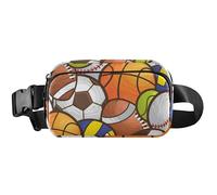 Marsupio colorato con palla sportiva da donna, impermeabile, grande, con grazioso marsupio da uomo, palla sportiva colorata, 20,3 x 13,5 x 5,8 cm, divertente e carino, palla sportiva colorata, 20,3 x