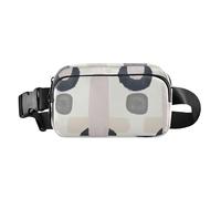 Marsupio colorato dal design semplice e casual geometrico alla moda per uomini e donne borsa a tracolla resistente all'acqua accessorio da viaggio con cinghia regolabile per viaggi, corsa,