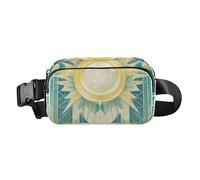 Marsupio colorato misterioso con sole astrologico, elegante, per uomo e donna, impermeabile, antifurto, con cinghia regolabile, per shopping, sport, lavoro, Colorato misterioso Tarocchi sole