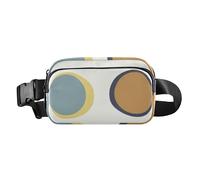 Marsupio colorato semplice casual geometrico alla moda per donne uomini borsa a tracolla multiuso antifurto marsupio con cinghia regolabile per viaggi, shopping, corsa, Colorato Semplice Casual