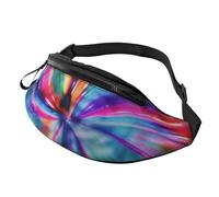 Marsupio colorato tie dye per uomo e donna, impermeabile, sportivo, alla moda, borsa a tracolla con cinghia regolabile, grande borsa a tracolla per viaggi ed escursioni