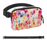 Marsupio colorato Tie Dyeing-132, unisex, alla moda, per jogging, escursionismo, donna, uomo, multicolore, 4 x 23 x 15 cm, Multicolore, 1.5x9.0x5.9in/4x23x15cm