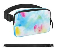 Marsupio colorato Tie Dyeing-138, unisex, alla moda, per jogging, escursionismo, donna, uomo, multicolore, 4 x 23 x 15 cm, Multicolore, 1.5x9.0x5.9in/4x23x15cm