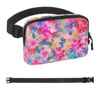 Marsupio colorato Tie Dyeing-140 per uomini e donne, marsupio con cinturino regolabile, alla moda, borsa a tracolla ovunque, per viaggi all'aperto, corsa, escursionismo, multicolore, Multicolore,
