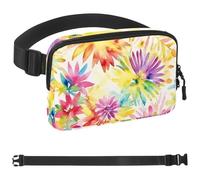 Marsupio colorato Tie Dyeing-70 per uomini e donne, marsupio per viaggi, casual, passeggiate, corsa, escursionismo, ciclismo, multicolore, 4 x 23 x 15 cm, Multicolore, 1.5x9.0x5.9in/4x23x15cm