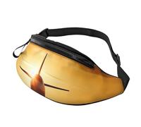 Marsupio con aereo al tramonto, per uomo e donna, alla moda, regolabile, borsa a tracolla ovunque