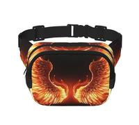 Marsupio con ali ad angolo di fuoco, regolabile, grande, da viaggio, unisex