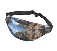 Marsupio con arco a Maiorca in Spagna Marsupio per donne e uomini, impermeabile, con cintura regolabile, borsa a tracolla casual, da viaggio, per sport, corsa, ciclismo, Arch a Mallorca Spagna, One