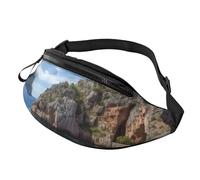 Marsupio con arco a Maiorca in Spagna per uomo donna borsa a tracolla marsupio impermeabile sport marsupio outdoor hip pack