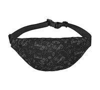 Marsupio con banconote da cento dollari marsupio regolabile in vita borsa a tracolla zaino per uomo donna viaggio escursionismo ciclismo corsa, Motivo 2, Taglia unica, Zaini Daypack