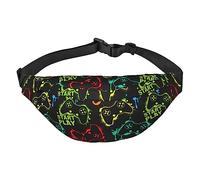 Marsupio con banconote da cento dollari marsupio regolabile in vita borsa a tracolla zaino per uomo donna viaggio escursionismo ciclismo corsa, Motivo 6, Taglia unica, Zaini Daypack