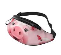 Marsupio con bandiera britannica per donne e uomini, alla moda, regolabile, per allenamento, corsa, viaggi, stile casual, Sorridente, Taglia unica