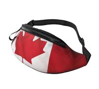 Marsupio con bandiera canadese per uomo e donna, impermeabile, sportivo, alla moda, borsa a tracolla con tracolla regolabile, grande borsa a tracolla per viaggi ed escursioni