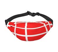 Marsupio con bandiera del Sud Africa, borsa a tracolla, unisex, corsa, escursionismo, alpinismo, viaggi, palestra, fitness bike, Bandiera danese della Danimarca, Taglia unica