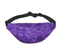 Marsupio con bandiera della Germania da viaggio, da corsa, grande, alla moda, carino, per sport all'aria aperta, Viola, Taglia unica