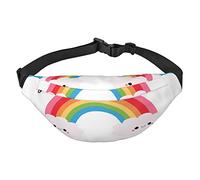 Marsupio con bandiera della Germania da viaggio, da corsa, grande, alla moda, carino, per sport all'aria aperta, Piccolo arcobaleno., Taglia unica
