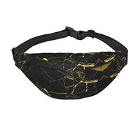 Marsupio con bandiera della Germania da viaggio, da corsa, grande, alla moda, carino, per sport all'aria aperta, Marmo nero., Taglia unica