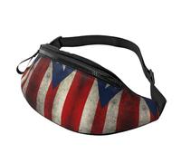 Marsupio con bandiera di Porto Rico per uomo e donna, borsa da petto regolabile alla moda, borsa da viaggio per sport e passeggiate, Bandiera della carta da parati di Porto Rico, Taglia unica