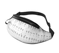 Marsupio con bandiera di Porto Rico per uomo e donna, borsa da petto regolabile alla moda, borsa da viaggio per sport e passeggiate, Lingua dei segni alfabeto, Taglia unica