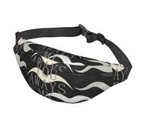 Marsupio con bandiera dipinta per donne e uomini, impermeabile, con cintura regolabile, borsa a tracolla casual da viaggio, per sport, corsa, ciclismo, Il mio eroe, One Size