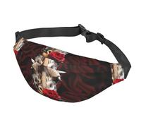 Marsupio con bandiera irlandese che sventolava per donne e uomini, impermeabile, con cintura regolabile, borsa a tracolla casual, borsa da viaggio per sport, corsa, ciclismo, Giraffa che bacia il