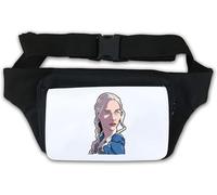 Marsupio con caricatura divertente madre drago serie tv bionda ragazza regina marsupio bianco