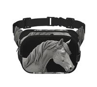 Marsupio con cavallo con vista 3d marsupio piccolo marsupio alla moda borsa a tracolla leggera marsupio per donne uomini corsa allenamento escursionismo viaggi
