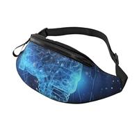 Marsupio con cervello di intelligenza artificiale per uomo donna borsa a tracolla marsupio impermeabile sport marsupio outdoor hip pack