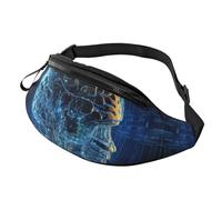 Marsupio con cervello di intelligenza artificiale per uomo donna borsa a tracolla marsupio impermeabile sport marsupio outdoor hip pack
