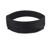 Marsupio con cinghia regolabile con doppia cerniera, per sport, corsa, telefono, marsupio per jogging, ciclismo, Nero , 2PCS