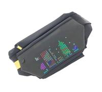 Marsupio con cinghia regolabile con scomparti multipli Borsa a tracolla antifurto con schermo LED per attività all'aperto Marsupio compatto a LED con porta di ricarica del telefono