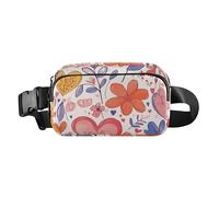 Marsupio con cintura toracica per uomo e donna, San Valentino, eucalipto, cuori, borsa a tracolla, grande capacità, portafoglio passaporto da viaggio, per ciclismo, escursionismo, palestra, 15, 1 Size