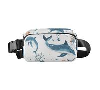 Marsupio con cintura toracica Sweet Gardenia grigio Fanny Pack Crossbody Sling Bags Grande Capacità Viaggio Passaporto Portafoglio, Colore 19, 1 Size