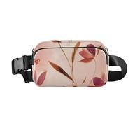 Marsupio con cintura toracica Sweet Gardenia grigio Fanny Pack Crossbody Sling Bags Grande Capacità Viaggio Passaporto Portafoglio, Colore 04, 1 Size
