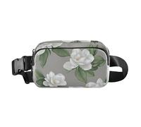 Marsupio con cintura toracica Sweet Gardenia grigio Fanny Pack Crossbody Sling Bags Grande Capacità Viaggio Passaporto Portafoglio, Colore 01, 1 Size