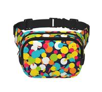 Marsupio con coriandoli con motivo luminoso, piccolo marsupio alla moda, leggero, per donne, uomini, corsa, allenamento, escursionismo, viaggi