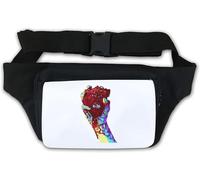 Marsupio con cuore con un occhio solo, colore: bianco