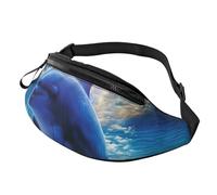 Marsupio con delfini carini per uomo e donna, borsa a tracolla impermeabile per sport all'aria aperta
