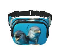 Marsupio con delfini sorridenti Marsupio regolabile Borsa a tracolla Grande Marsupio da viaggio Marsupio unisex