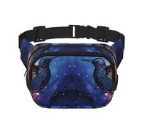 Marsupio con due colibrì, regolabile, grande, da viaggio, unisex