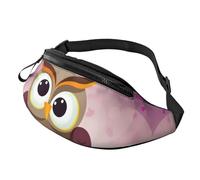 Marsupio con famiglia di gufi per uomo e donna, impermeabile, sportivo, alla moda, borsa a tracolla con tracolla regolabile, grande borsa a tracolla per viaggi ed escursioni