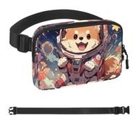 Marsupio con fenicottero cielo stellato per uomini e donne, marsupio con cinghia regolabile, alla moda, borsa a tracolla ovunque, per viaggi all'aperto, corsa, escursionismo, Multicolore 03,