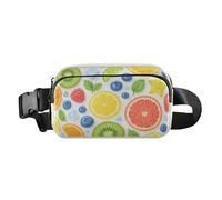 Marsupio con fette di frutta ad acquerello Borsa a tracolla per le donne Cinghia regolabile ovunque Marsupio per allenamento corsa