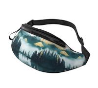 Marsupio con fiori retrò a mani libere, rustico, floreale, margherita, borsa a tracolla per il fitness, 14 x 35 cm, A21, Taglia unica