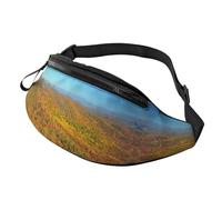 Marsupio con frutta di ciliegia, unisex, alla moda, regolabile, per viaggi, sport, passeggiate, Foglie autunnali, Taglia unica