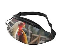 Marsupio con galline e fattoria per uomo e donna, impermeabile, sportivo, alla moda, borsa a tracolla con cinghia regolabile, grande borsa a tracolla per viaggi ed escursioni
