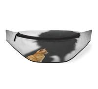 Marsupio con gatto con ombra di leone per uomini e donne multi tasche per sport all'aria aperta corsa viaggi campeggio ciclismo grande capacità marsupio borse, Multicolore, Borsa da viaggio