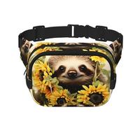 Marsupio con girasole bradipo marsupio piccolo alla moda marsupio a tracolla leggero marsupio per donne uomini corsa allenamento escursionismo viaggi