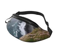 Marsupio con gufo e ramo di albero, per sport all'aria aperta, casual, unisex, regolabile, per escursionismo, corsa, ciclismo, Irlanda Outdoors Contea di Chiara le scogliere, Taglia unica